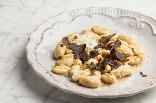 Handmade truffle cavatelli